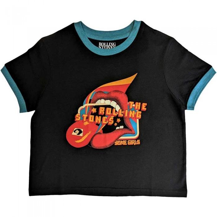 The Rolling Stones Unisex-Erwachsene „Some Girls Lick“-Ringer-Crop-Top