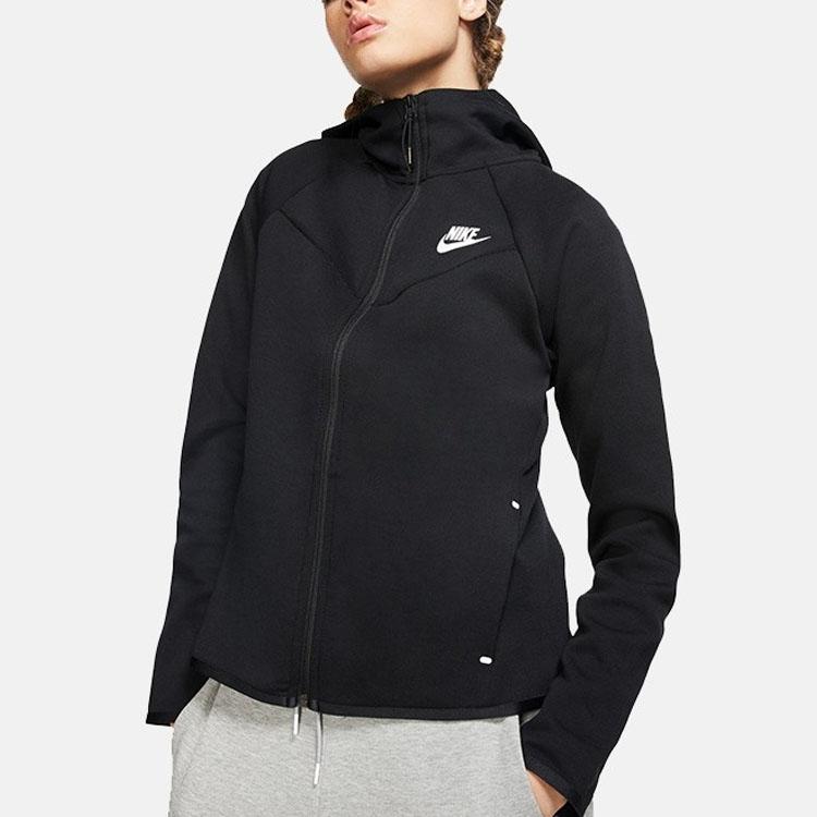 Nike Tech Fleece Full-Zip Hooded Jacket Women Outerwear Black BV3456-010