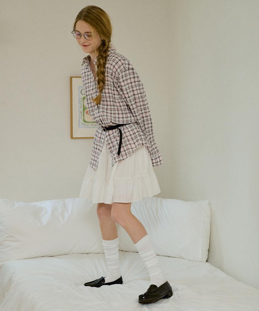 Gocori Tiered Mini Skirt