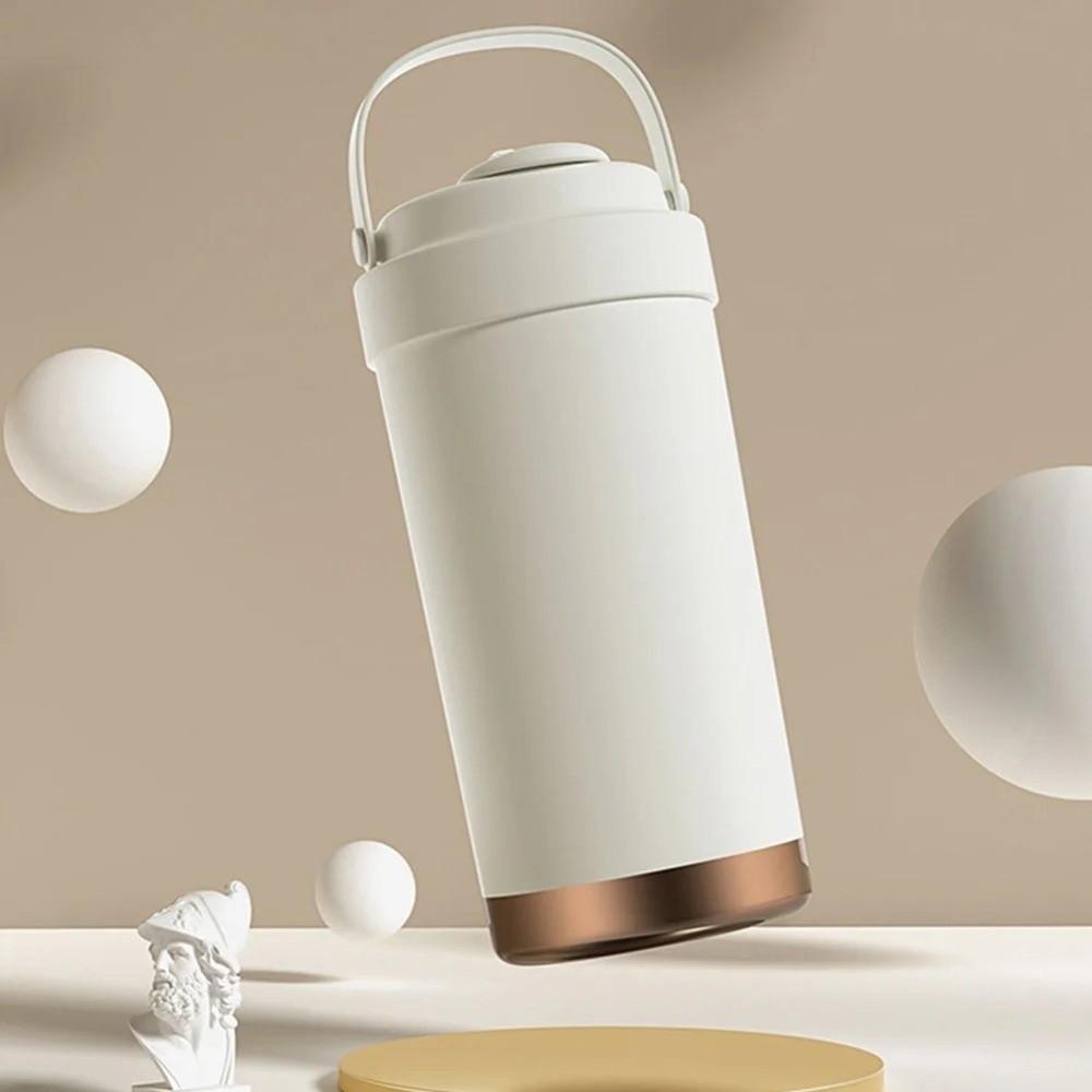 Ceramic Coated Travel Coffee Mug 500ml Insulated Water Bottle Hot Cold Drinks Tumbler Hiking