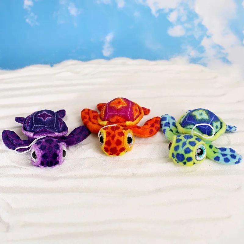 17cm Plush Simulation Tortoise Toy Cute Turtle Doll Plush Pillow Backpack accessories Stuffed Pendant for Friends Birthday Gift
