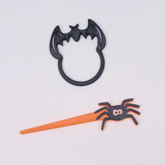 1/2Pcs Halloween Hair Clips Set Bat Weird Halloween Women Hairpins Hair Accessories Holiday Outfits Gifts Photo Props