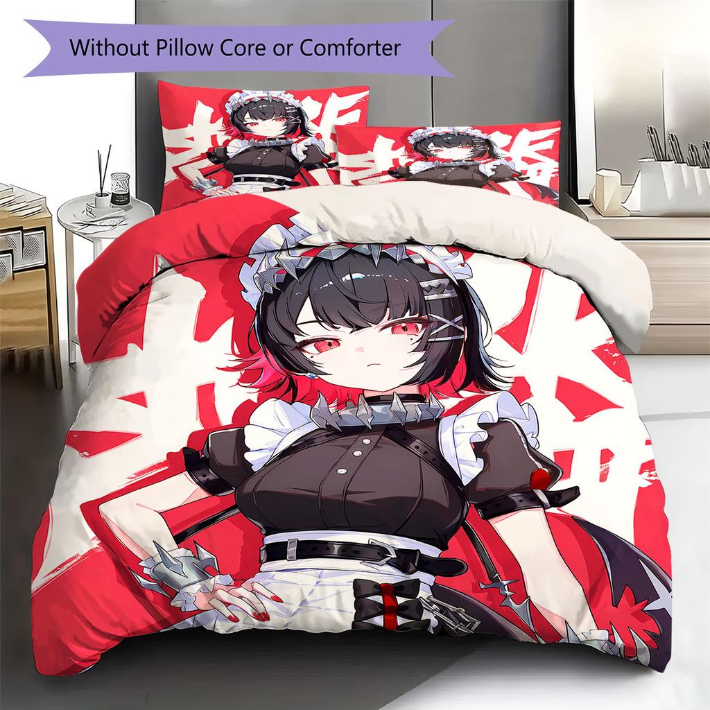 ZZZ Muster Bettwäsche Tagesdecke Set Bettbezug Kissenbezug Heimdekoration Geburtstagsgeschenk (1 Bettbezug + 2 Kissenbezüge, ohne Füllung)