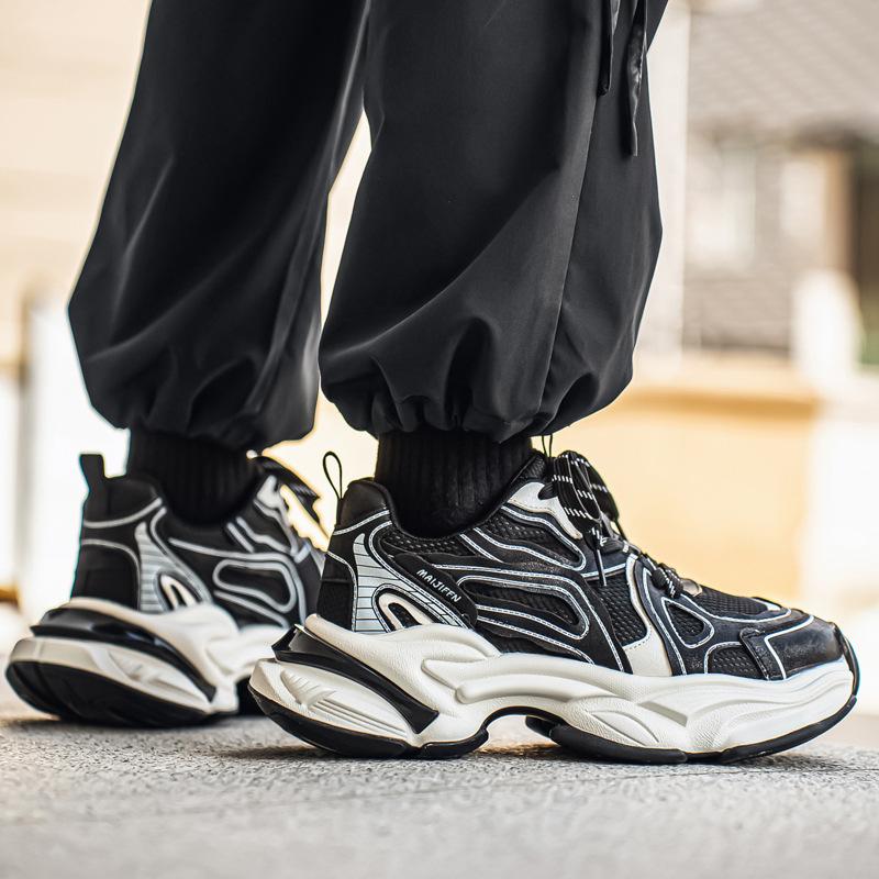 Summer new teen mesh breathable deodorant dad shoes retro platform casual sneakers