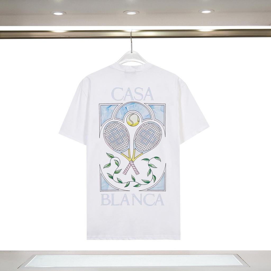 T-shirt Casablanca Stampa Frutta Tropicale Estiva Larga a Maniche Corte