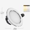 Durable Recessed LED Downlight Tricolor Dimmable Spot Light Down Lights Energy Saving Anti Glare Ceiling Spot Lights Bedroom