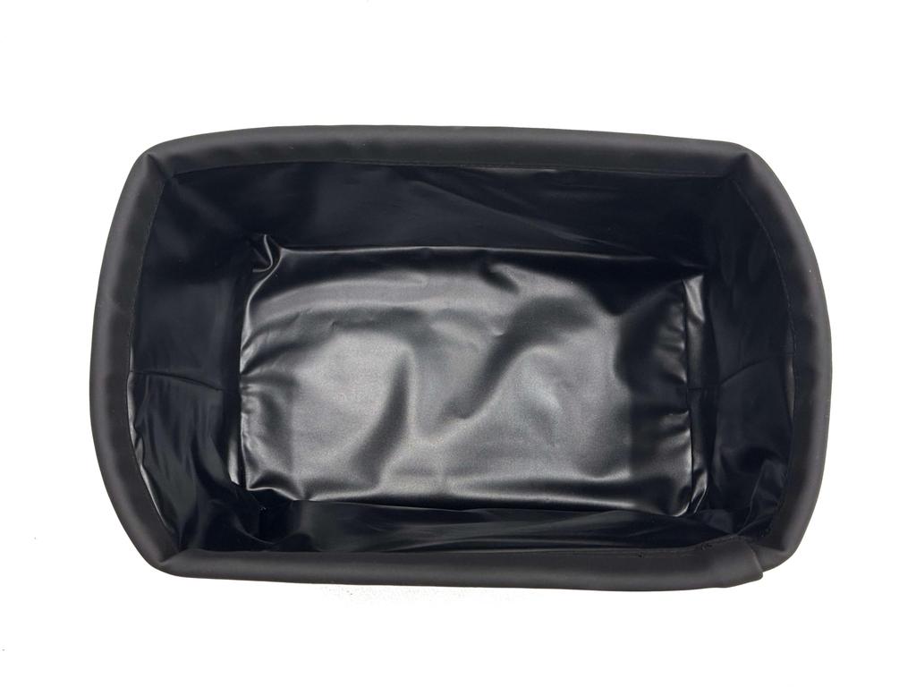 AUTOBACS QUALITY Smooth Black AQ. Leather-Look Dustbin,