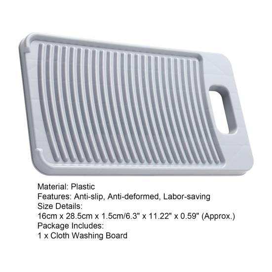 Tabla de lavar de 30 piezas, ergonómica, de amplia aplicación, ligera, resistente, antideslizante, tabla de limpieza de ropa, suministros para el hogar