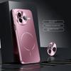 Electroplated Micro-matte Back Plate with Thin Magnetic Ring Case For Poco F7 Ultra POCO F7 Pro Camera Protect Cover