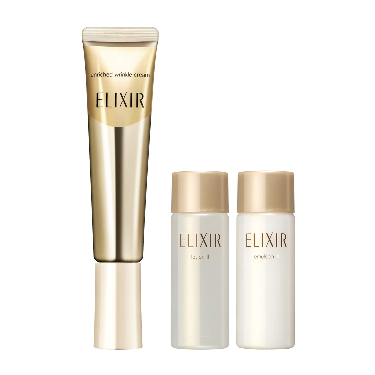 

ELIXIR Enriched Drink Wrinkle Cream S Limited Set aLE Set Product [Квазі-препарат] 15г+18мл+18мл