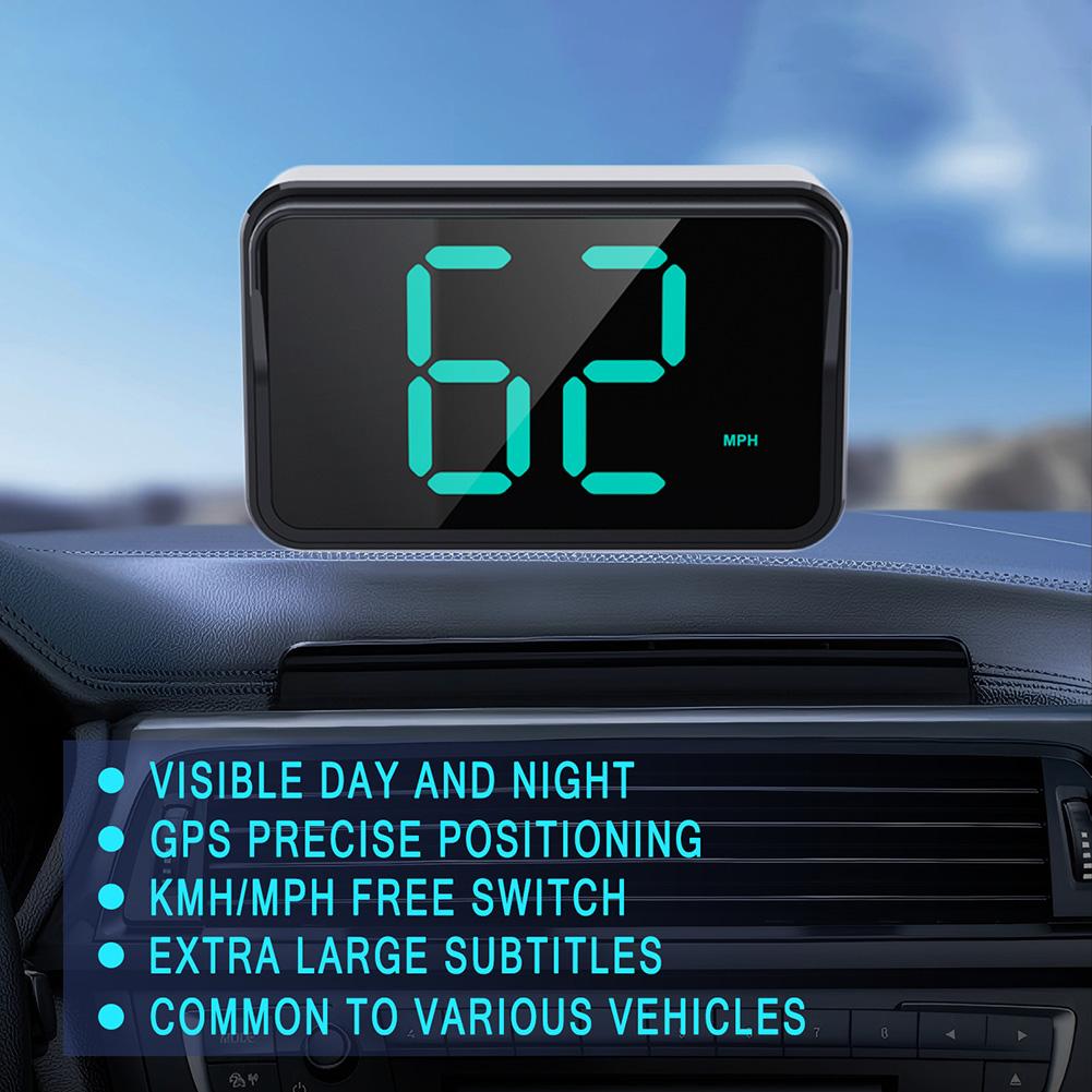 For All Vehicle Compatible HUD GPS Display Digital Speedometer with Clear Viewing Experience and User Friendly Design