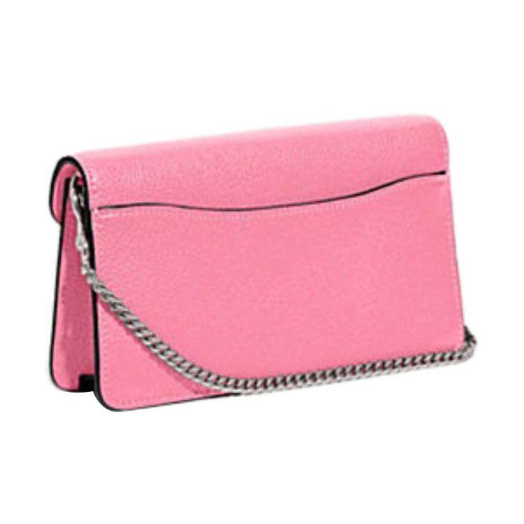 Coach Tabby 21 Flap Closure Pebble Leather Shoulder Crossbody Clutch Small Women Bags Pink CJ350-LHVDT