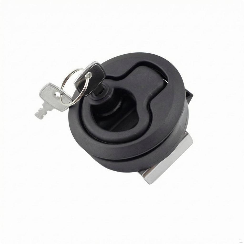 LowProfile Flush Pull Latch with Key | , Recessed Lock Key, for Access Panel