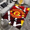 "Manchester United Logo Printed Carpet, Red Abstract Geometric Design" Suitable for use as an anti-slip for living room bedroom sofas