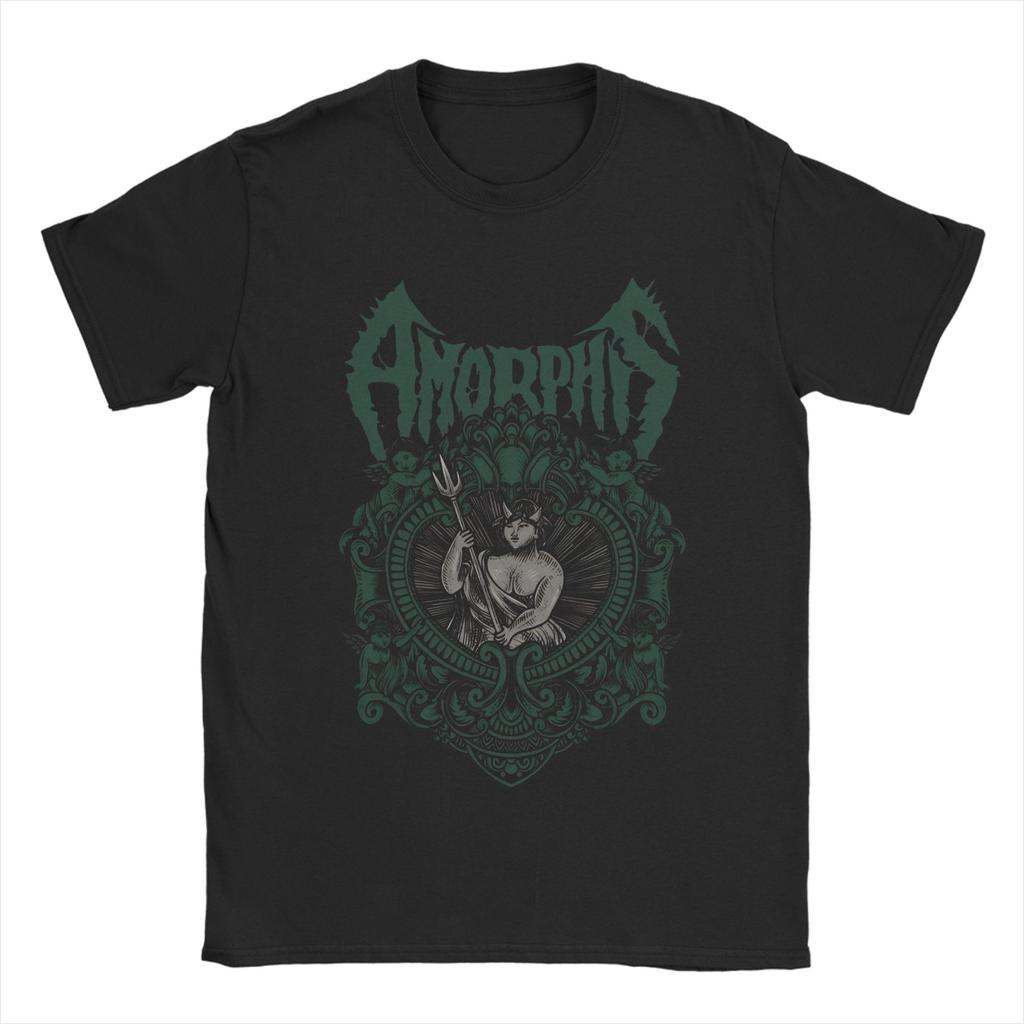Amorphis Kaleval Rock Metal Band Apparel Unisex T Shirt Pure Cotton Tee New Arrival  T-shirt Clothing