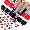 12 Grids Style Nail Art Sequins, Poker Slices Nail Flakes Accessories for Nails Designs Decoration and DIY Resin Molds