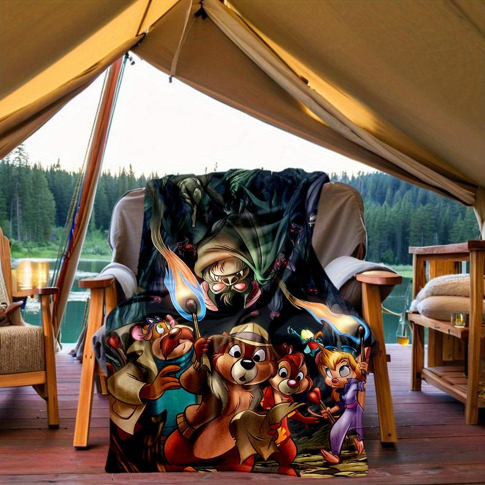 1pc, Chip 'n Dale Rescue Rangers Blanket Soft Throw for Home Decor, Gift Idea, Living Room, Travel, Camping