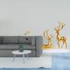 Deer Figurine Sculpture Collectible Artwork Resin Statue Ornament for Desk Cabinet Living Room