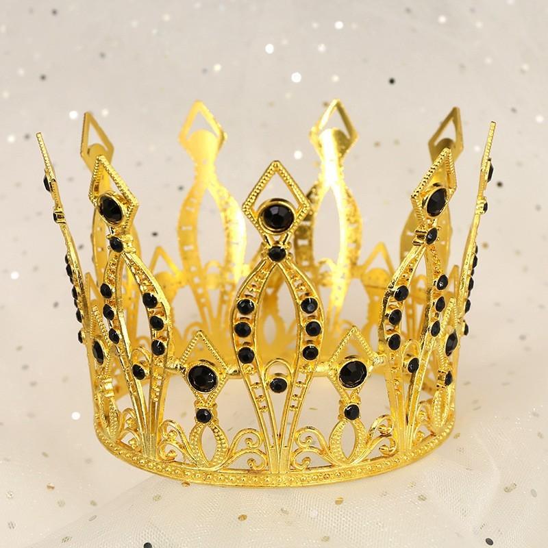 Coiffe de cuisson de gâteau anniversaire d'enfant couronne cercle complet adulte bijoux de mariée mariage décoration de gâteau perle