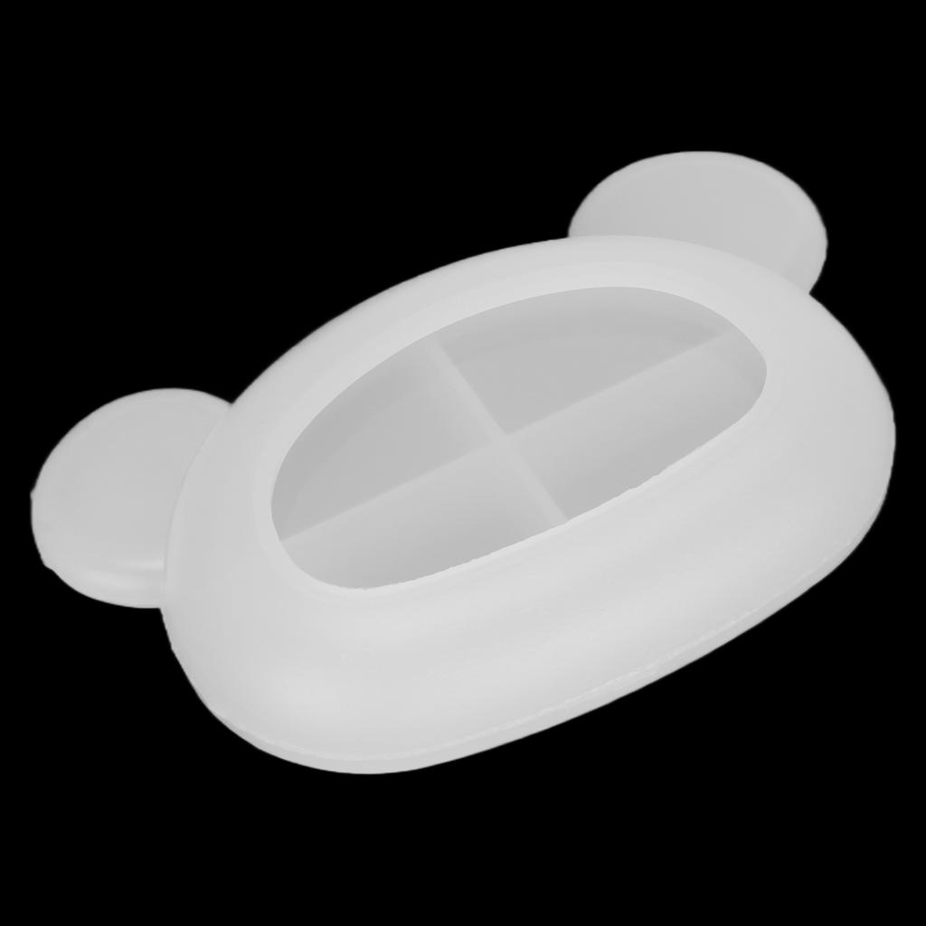 Bear Head Tray Resin Molds Irregular Storage Silicone Molds for DIY Soap Dish Home Decoration