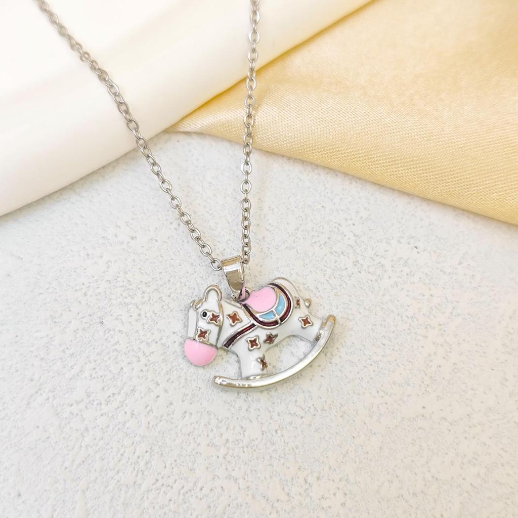 Women's Cloisonné Enamel Necklace - Ma Dao Cheng Gong INS Style, Versatile Celebrity Collarbone Chain