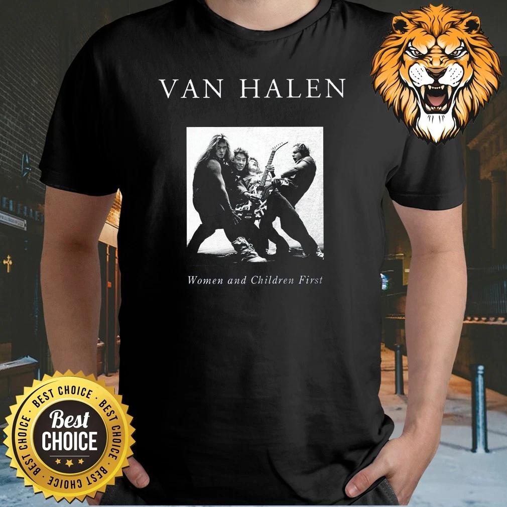 

Rare Van Halen - Women and Children First Rock Black T Shirt S-5XL Q8312 3XL