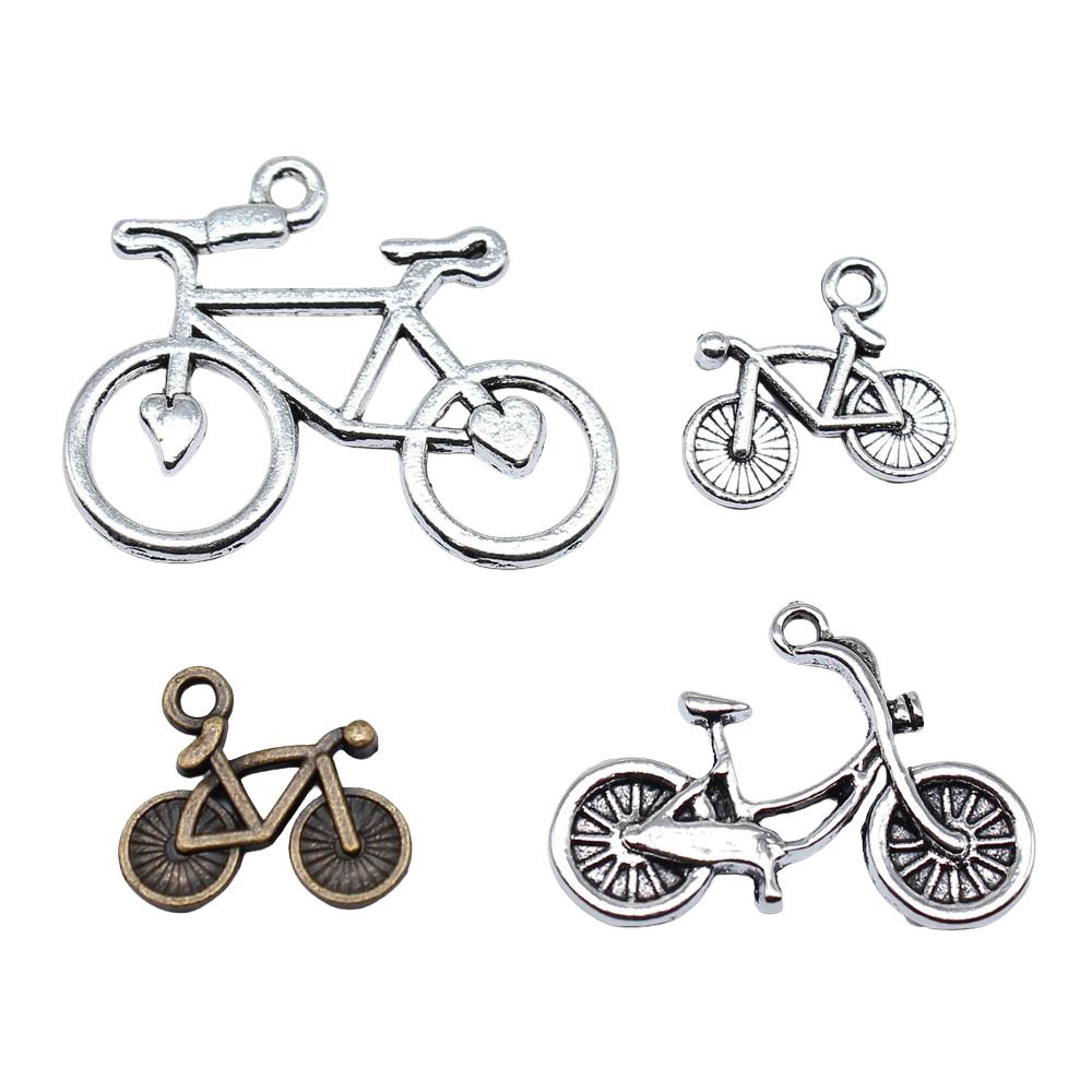 10pcs Motorcycle & Bikecycle Charms Pendants Antique Jewelry Making DIY Handmade CraftFor Jewelry Making