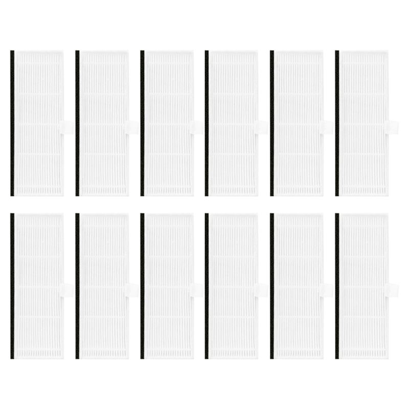 

LITE-12 Piece Hepa Filter White Plastic For Vactidy Nimble T7 T8 Robot Vacuum Replacement Parts Washable Dust Filter