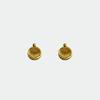 Simple High-End Metal Copper Plated 18K Real Gold, Unique Individual Stud Earrings, Niche Design, Versatile Earrings