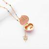 Openable Heart Charm Necklace Heart Box Pendant With Mini Figurine 1 Pc