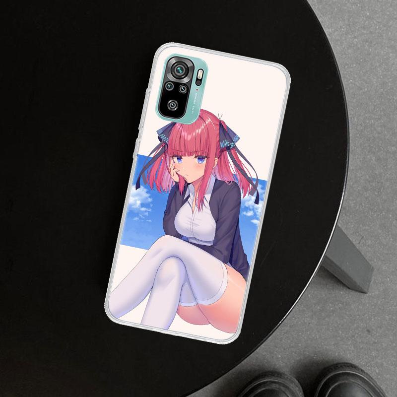 Nino Nakano Anime Phone Case Cover for Xiaomi Redmi Note 15 14 13 12 11 Pro Plus 14S 12S 11S 11T 11E 10S 10 Customized Fundas Re