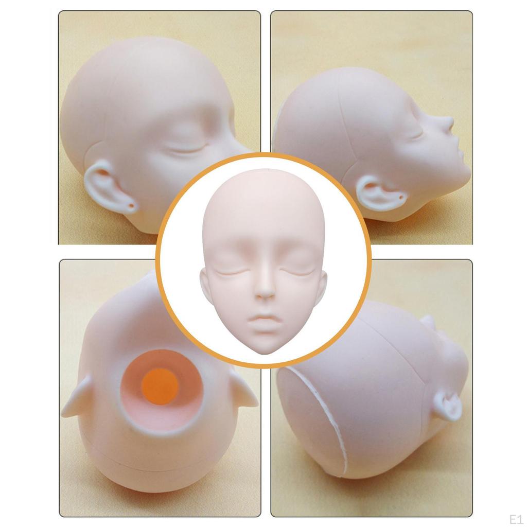1/3 BJD Doll Head DIY Toy Dolls Enthusiast Accessory Display for 24 inch Height 3D Bald Collection