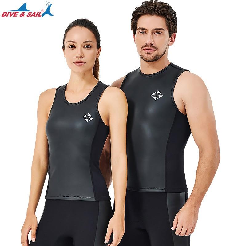 Diving Suit 2MM Split Vest Smooth Leather Sleeveless Thickened Cold-proof Snorkeling Surfing Swimsuit