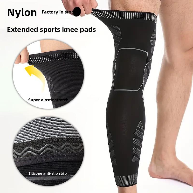 Sports Knee Pads, Pressure and Warmth, Knee Protective Cover, Silicone Non-slip Running, Cycling Sports, Men's and Women's Calves