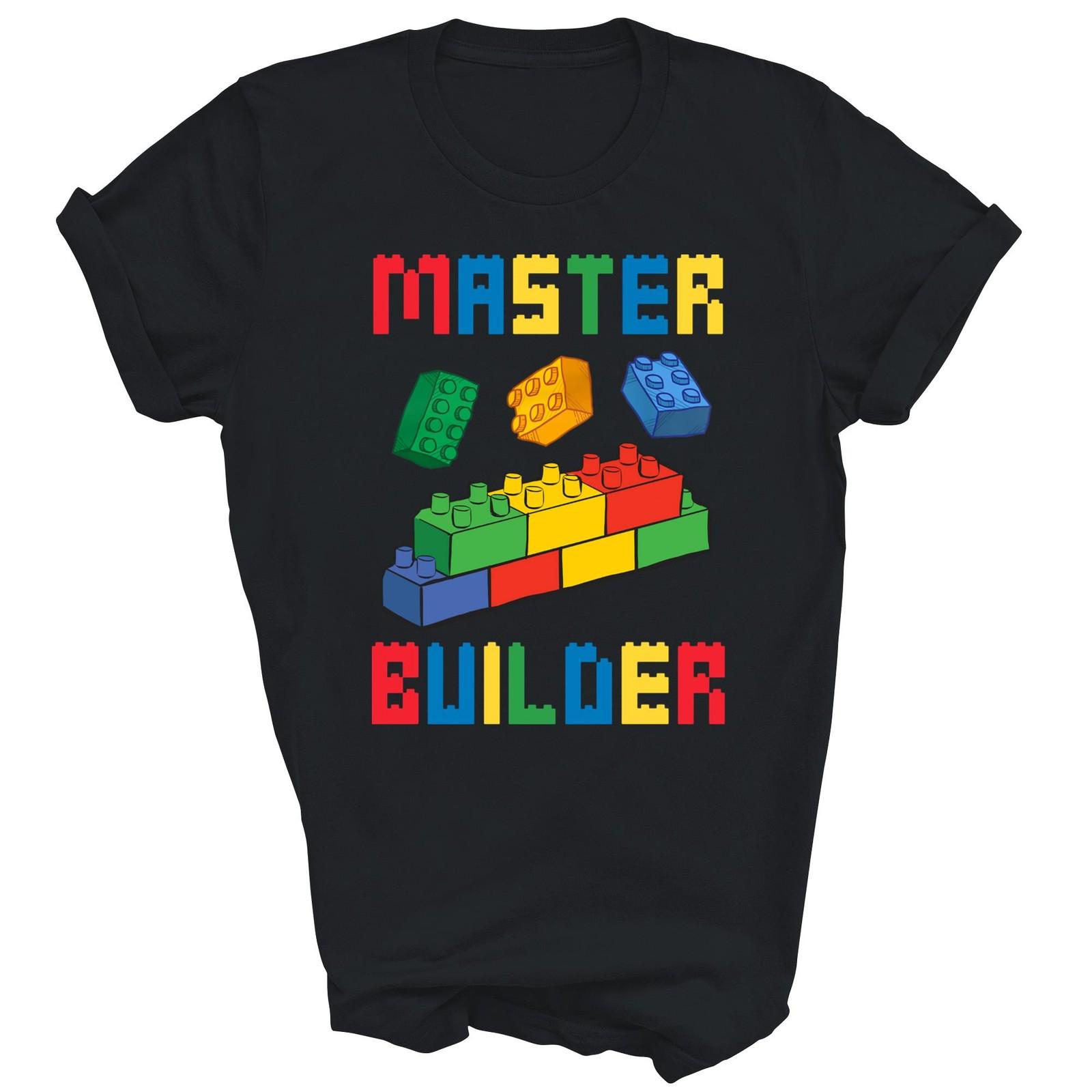 Brick Blocks Building Master Builder Funny Unisex Shirt Gift S