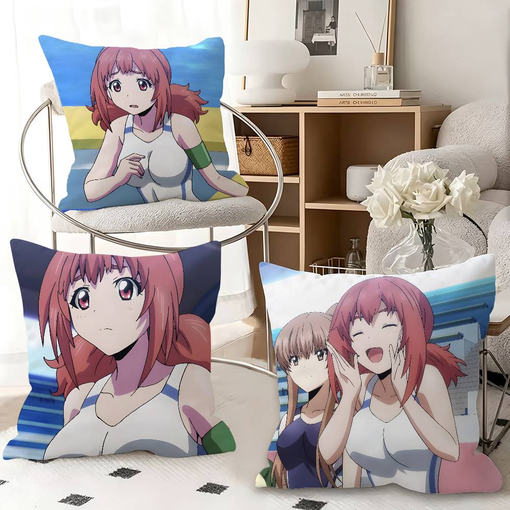 1pc Non Toyoguchi Anime Characters Pillow Case Fashion Square Pillowcase Bedroom Sofa Room Ins Decoration Leisure