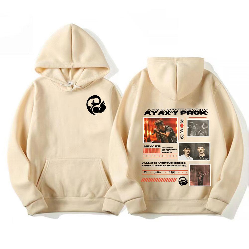 Rock Band Ayax Y Prok 2025 Tour New Graphic Hoodies Men Women Harajuku 90s Vintage Hip Hop Pullover Oversized Hooded Sweatshirts