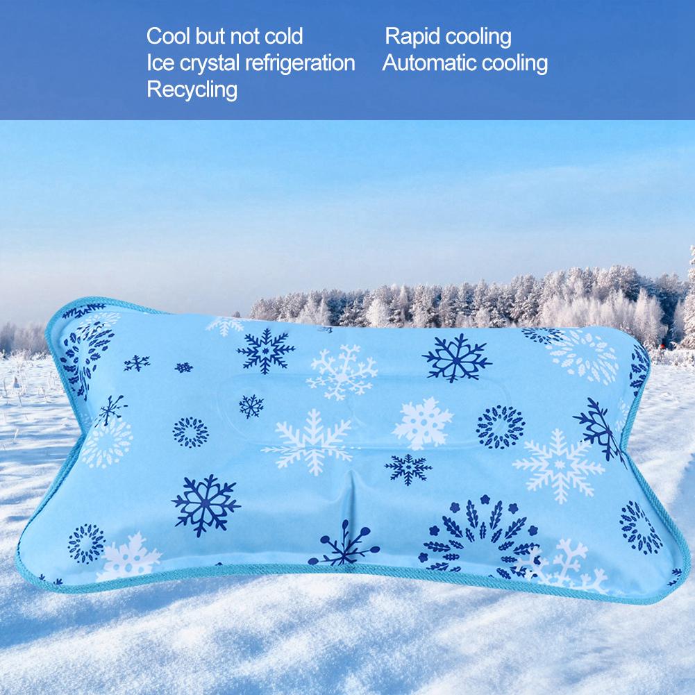 Children Adult Waterproof Ice Pillow Cooling Cushion Water Pillow for Home Travel