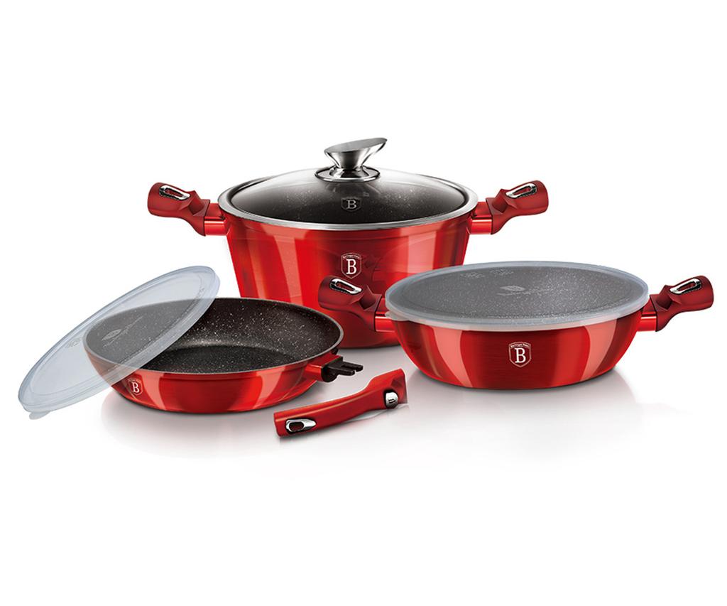Berlinger Haus Bh-7050 Burgundy Pots And Pans Set
