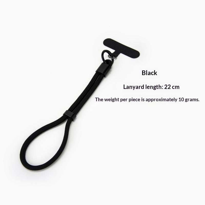 Short Polyester Phone Wrist Lanyards Scratch-Proof Multiple Candy Colors with Free Adhesive Pads for USB Drives Keys