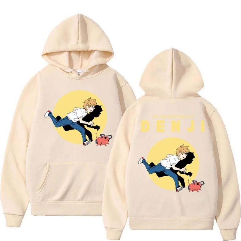 Chainsaw Man Animation New Hoodies Print Fashion Sweatshirt Casual Unisex Autumn Winter Fleece Streetwear Tops Sudaderas
