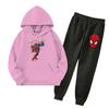 Unisex Kids Hoodie and Jogger Set with Graphic Print and Pockets for Everyday Wear