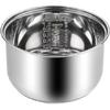 Compatible for Zojirushi NS-TSC10 Multi-Cooker Replacement Inner Po (5.5cups) 304 Stainless Steel Rice Cooker Inner Bowl