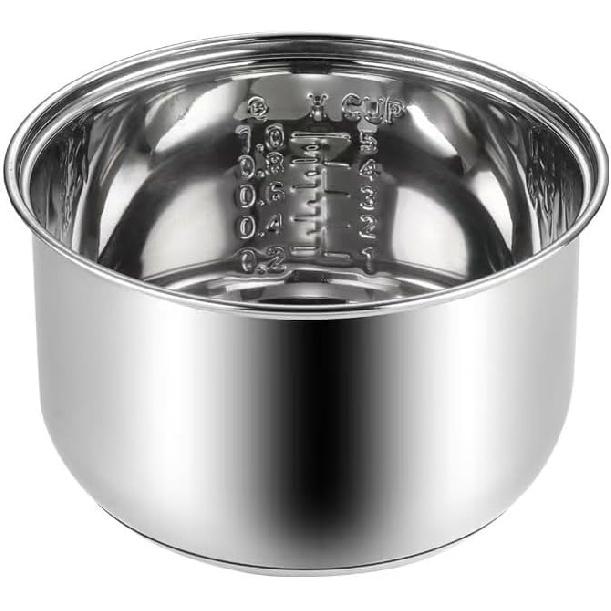 Compatible for Zojirushi NS-TSC10 Multi-Cooker Replacement Inner Po (5.5cups) 304 Stainless Steel Rice Cooker Inner Bowl