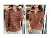 Marled Women's Wool Pullover: Half-Zip Turtleneck Sweater for Autumn and Winter