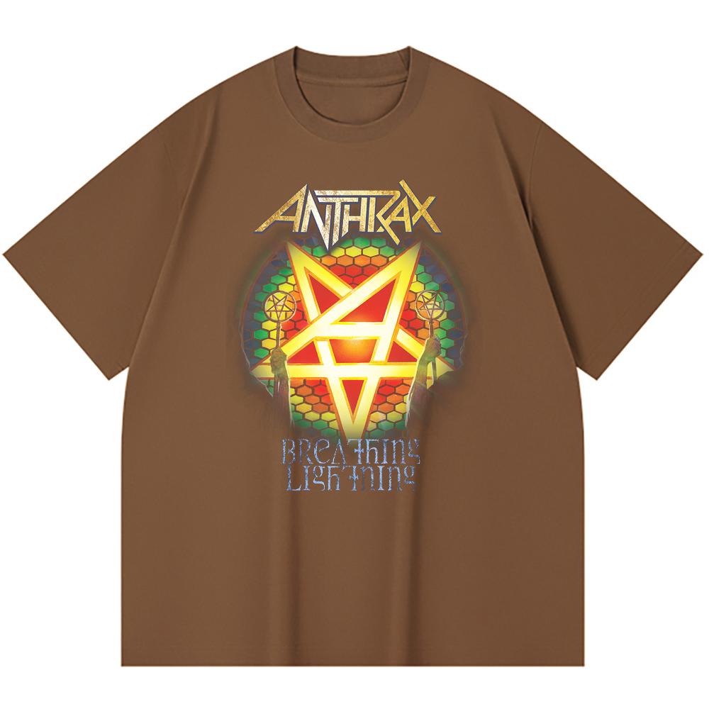 230 Gsm 100% Bomuld Heavy Metal T-shirt Rockband Populær Musik Print Unisex Tung Bomuld T-shirt
