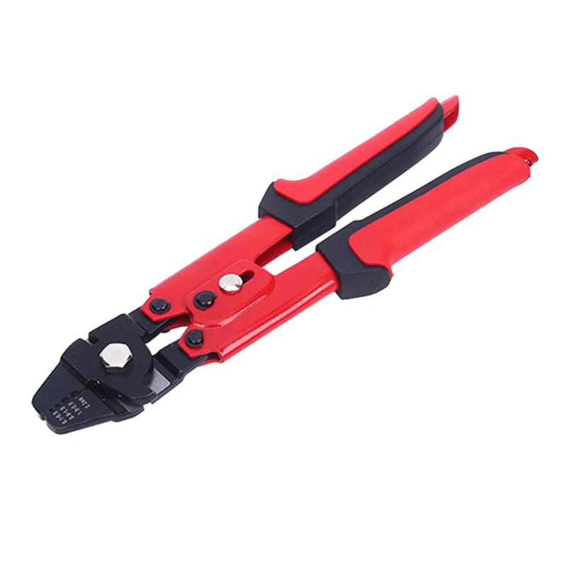 Fishing Crimping Pliers High Carbon Steel Fishing Plier Wire Rope Leader Crimping Tool with Ergonomic Handle for Garden 1