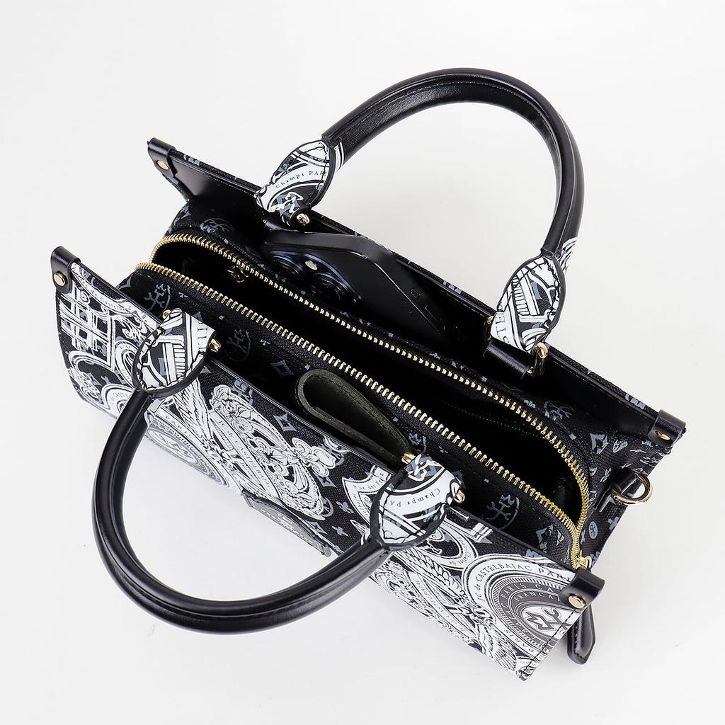 Castelbajac Versa Mini Tote Bag with Shoulder Red Strap, No. 67521,