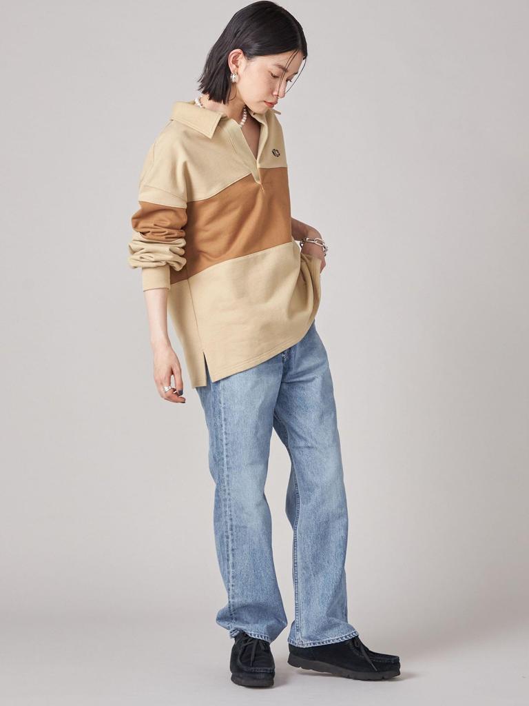 SHIPS NINE CASE Women's Color-Coordinated Skipper Pullover Sweatshirt, 312060100, Beige, One Size