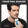 VGR Shaver for Men Smart LED Digital Display Shaver Barber Washable Dual Foil Beard Electric Razor Balds Head Shaving Machine with Extra Mesh V-362